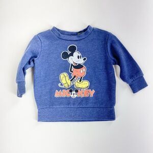 Disney Mickey Mouse navy crewneck sweatshirt 12m